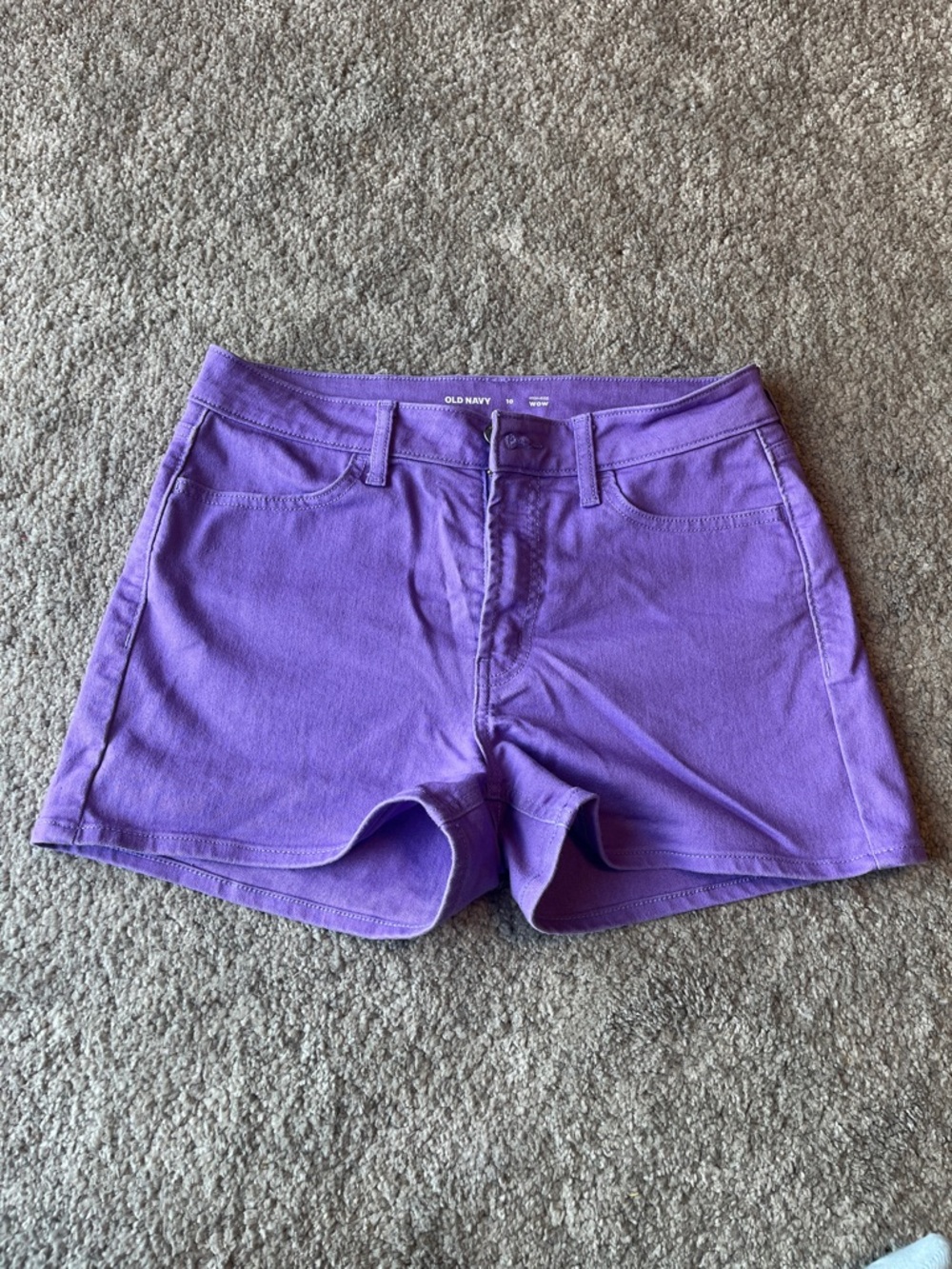 Old Navy High-Rise WOW Purple Women’s Denim Shorts